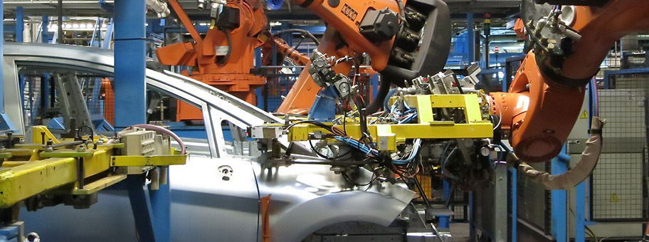 Automatisierung bei Ford in Köln, Juni 2013.