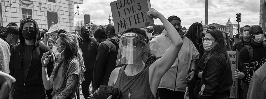 Black Lives MatterDemo in Paris, Juni 2020.