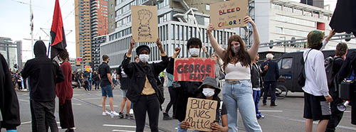 Black Lives Matter Demonstration in Rotterdam, Juni 2020.
