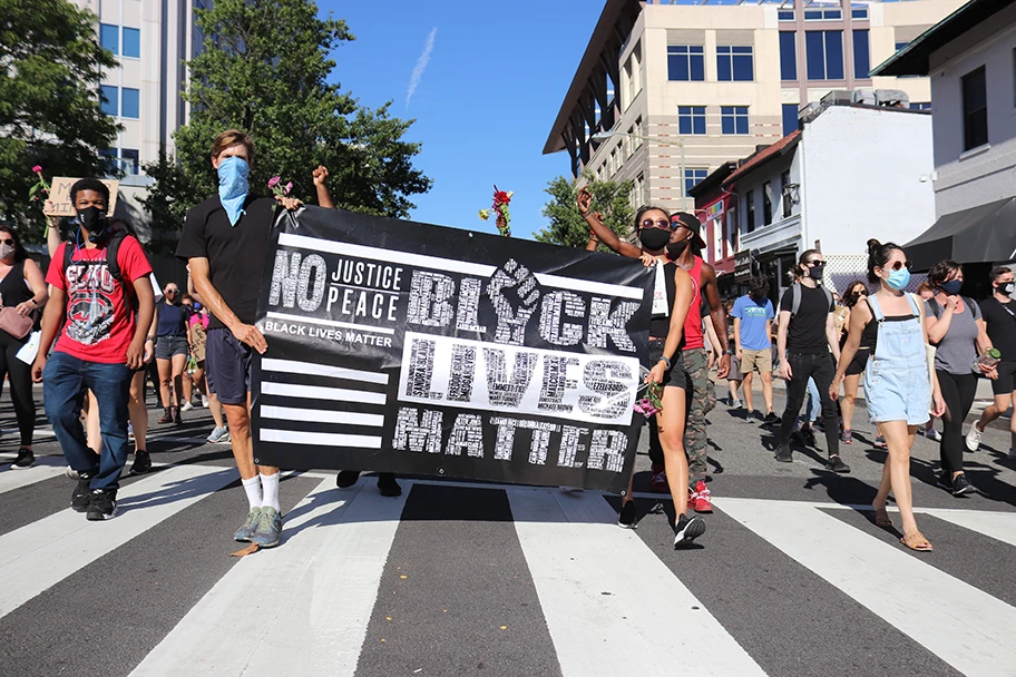 Black Lives Matter Protest in Washington D.C., September 2020.