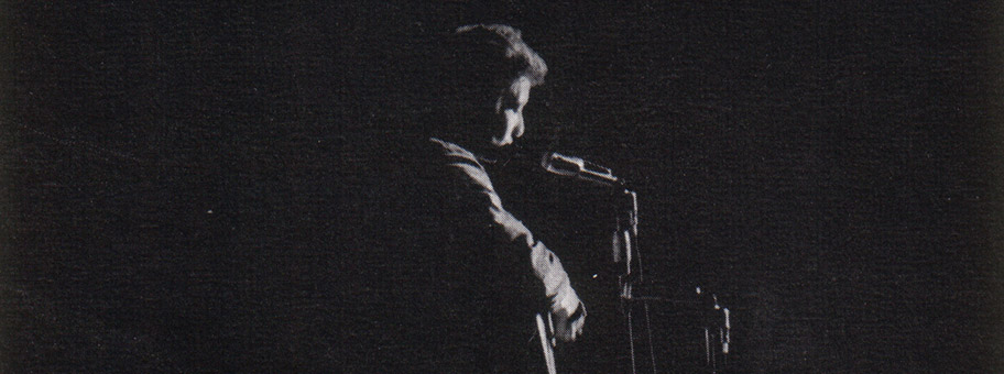 Bob Dylan an der St. Lawrence University in New York am 26. November 1963.
