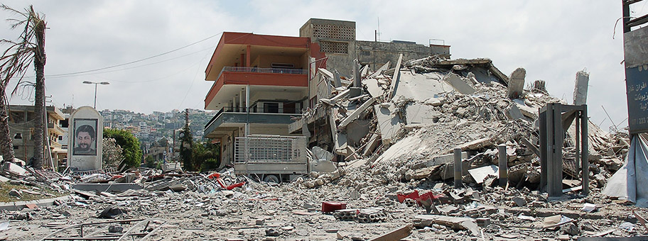 Südlibanon während dem Krieg, Juli 2006.