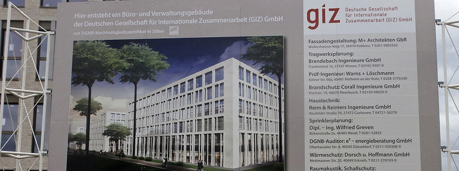 Neubau des Verwaltungsgebäudes der Deutschen Gesellschaft für Internationale Zusammenarbeit (GIZ).