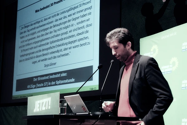 Boris Palmer an der Landesdelegiertenkonferenz in Bruchsal, Dezember 2010.