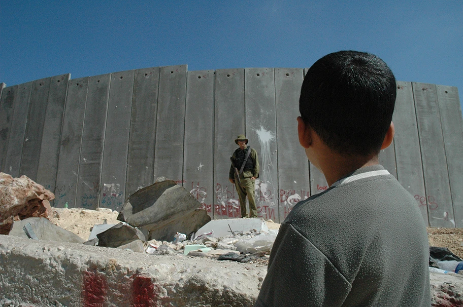 West Bank Barrier, August 2004.