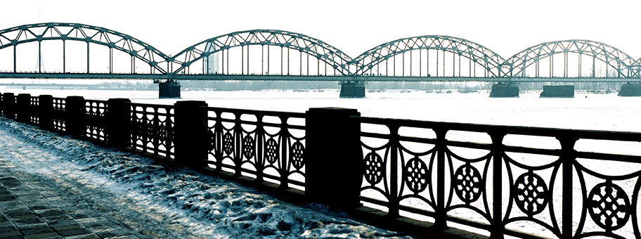Brücke in Riga, Lettland.