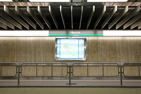 Place de la Bourse Bourse in Brüssel, Belgien.