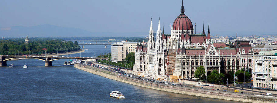 Das Parlamentsgebäude in Budapest.