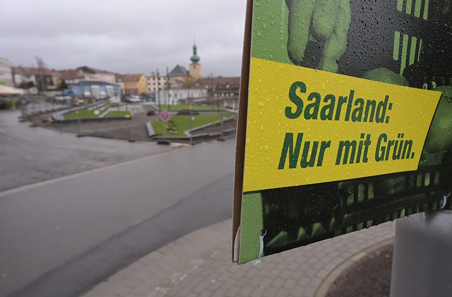 Wahlplakat von der Partei Bündnis 90