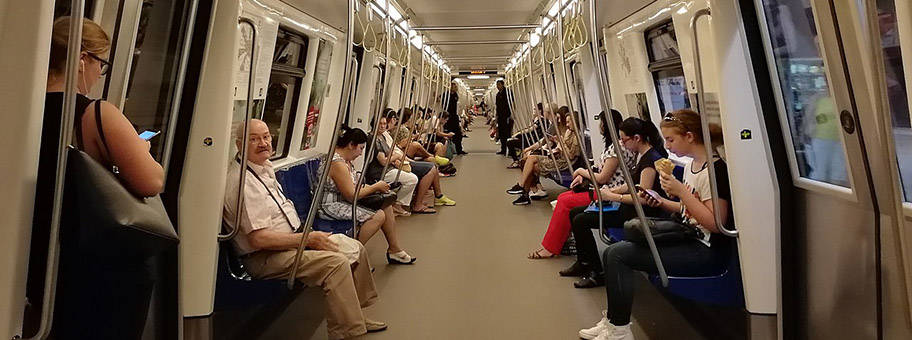 Metro in Bukarest, Juli 2017.