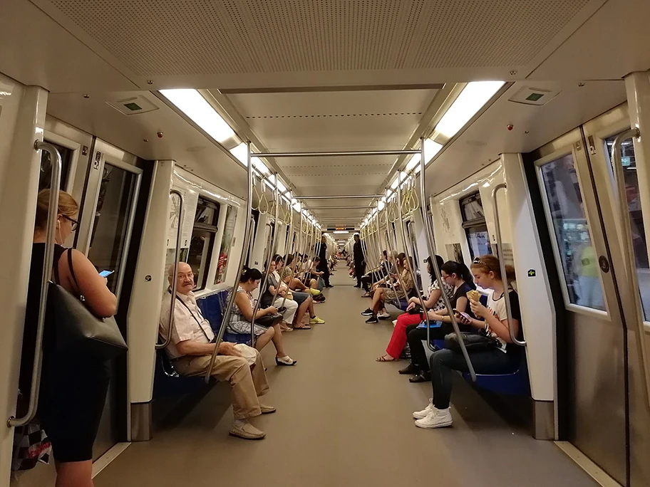 Metro in Bukarest, Juli 2017.