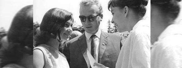 DDR-Regisseur Frank Beyer am internationalen Filmfestival in Karlovy Vary, Juli 1964.
