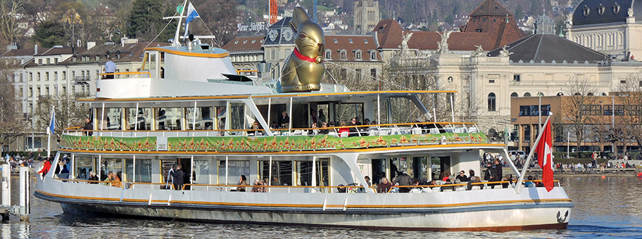 Bürkliplatz in Zürich.