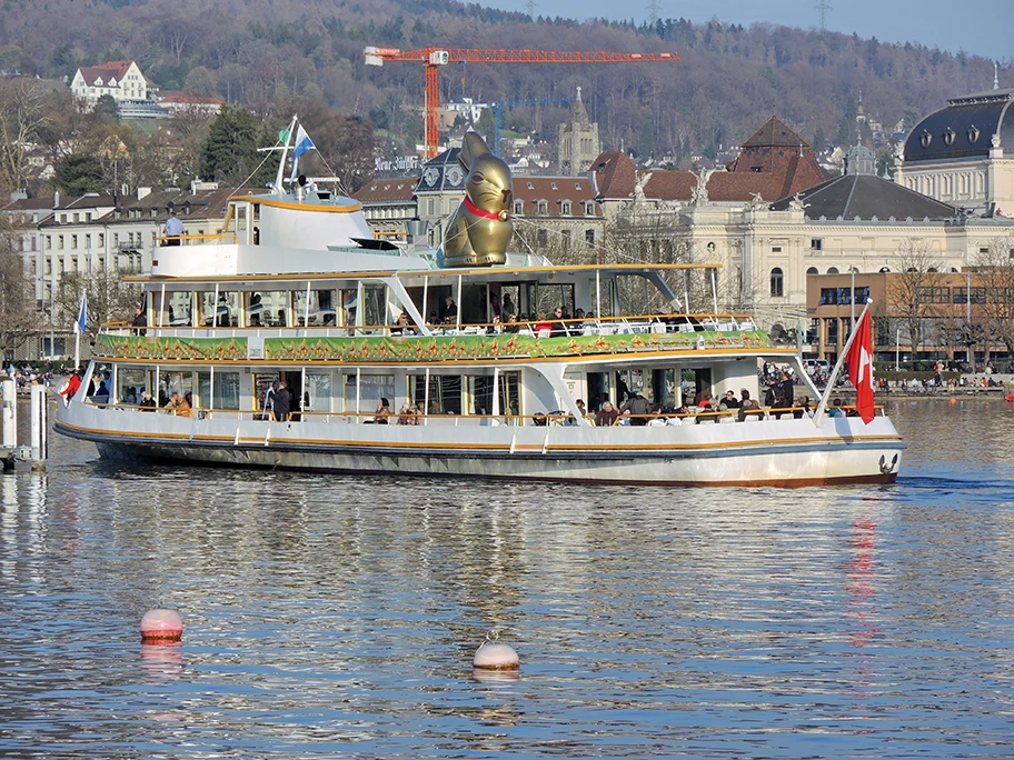 Bürkliplatz in Zürich.