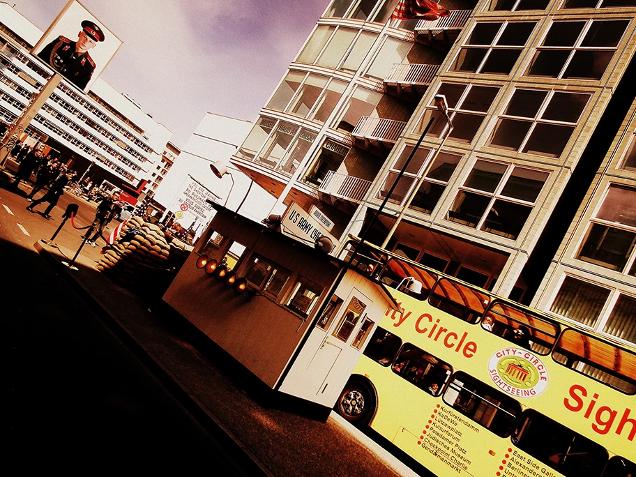 Checkpoint Charlie in Berlin.