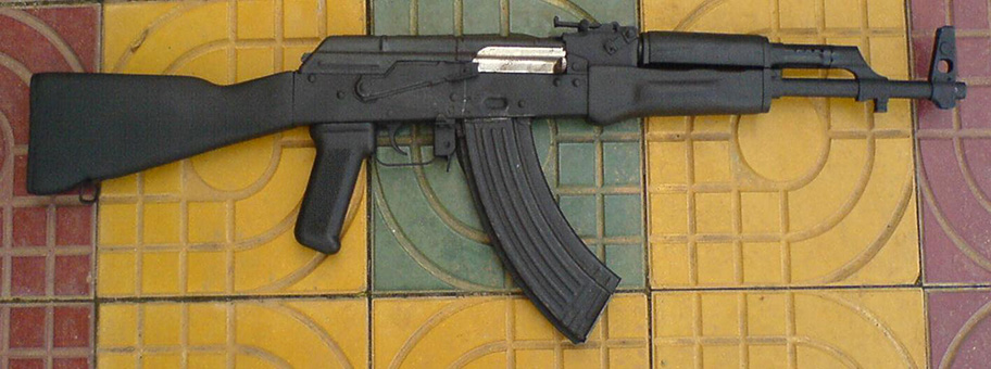 Kambodschanische Kalaschnikow AK-47.
