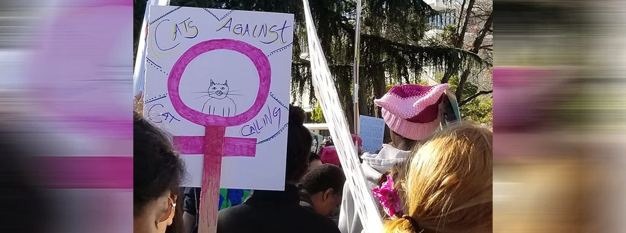 «Cats against cat calling» an einer Frauendemonstration in Oakland, Januar 2018.