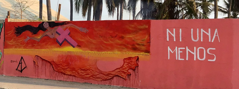 Mural in Acapulco, Mexiko, Mai 2020.