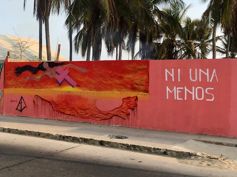 Mural in Acapulco, Mexiko, Mai 2020.