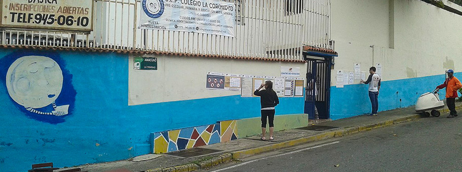 Wahllokal in Caracas, Veuezuela.