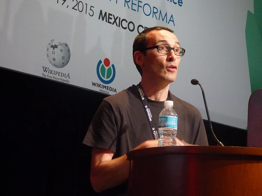 César Rendueles während einer Wikimedia-Konferenz, Juli 2015.