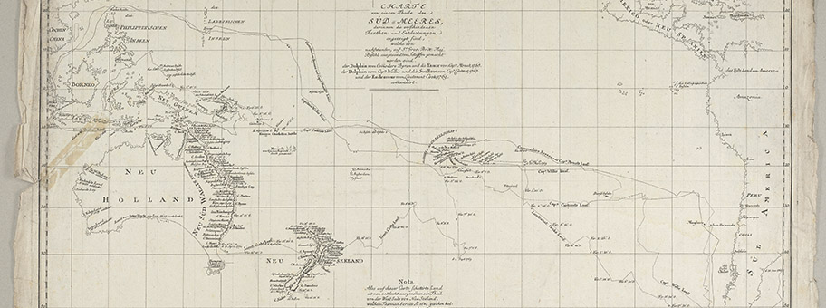 Charte von einem Theile des Süd-Meeres, 1774.