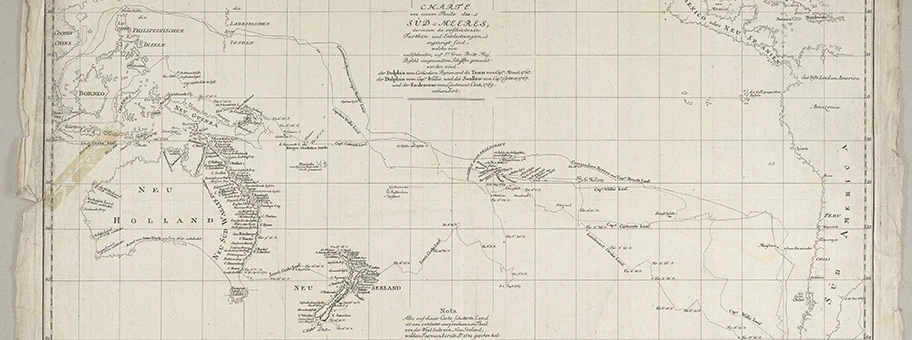Charte von einem Theile des Süd-Meeres, 1774.
