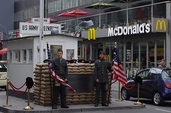 Checkpoint McDonalds in Berlin.