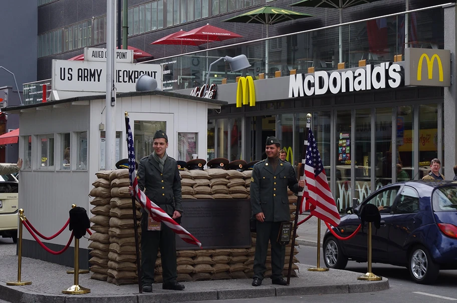Checkpoint McDonalds in Berlin.