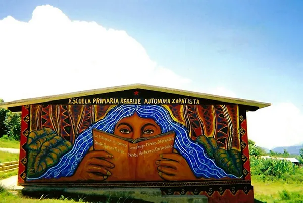 Selbstverwaltete Primarschule in Oventic, Chiapas.