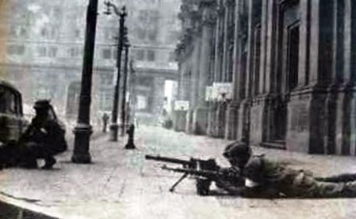 Kampf um das Regierungsgebäude in Santiago de Chile, 29. Juni 1973.