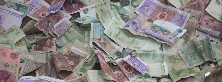 Der Yuan Renminbi, Chinas Währung.