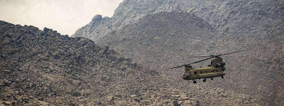 US-Helikopter im Afghanistan-Krieg, April 2017.