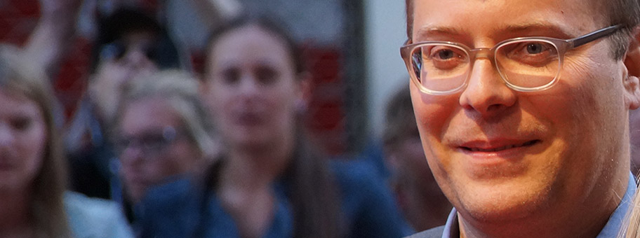 Christoph Hochhäusler in der Lichtburg Essen, Juni 2018.