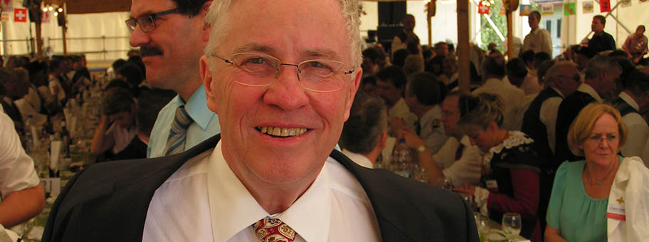 Christoph Blocher am Eidgenössischen Trachtenfest 2010 in Schwyz.