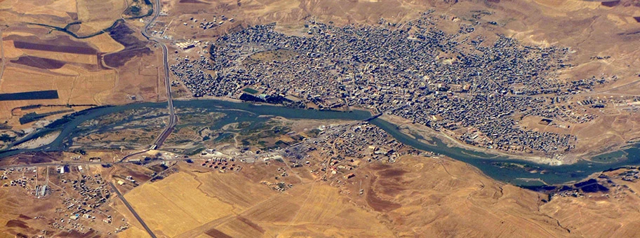 Luftaufnahme von Cizre.