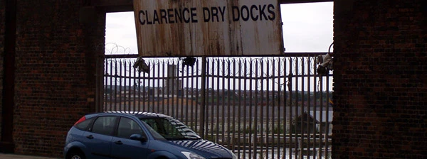 Clarence Dry Docks in Liverpool.