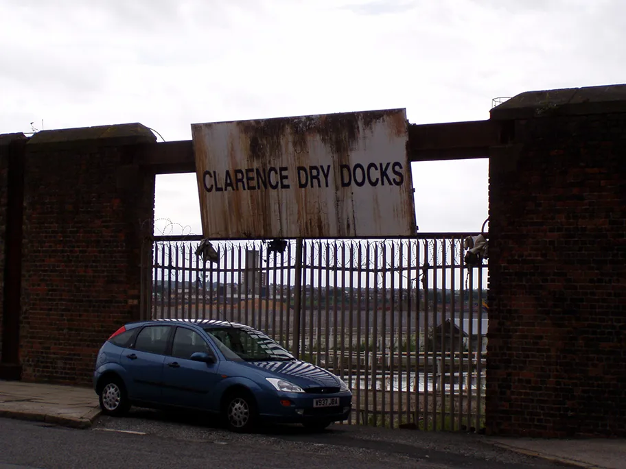Clarence Dry Docks in Liverpool.