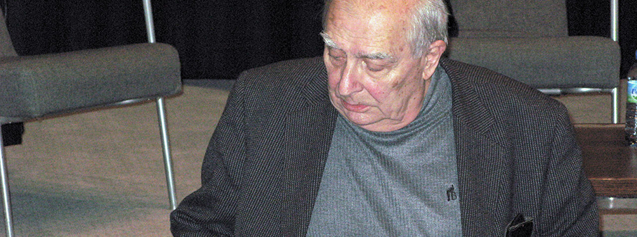 Claude Chabrol im November 2008 am 28. Filmfestival von Amiens, Somme, Frankreich.