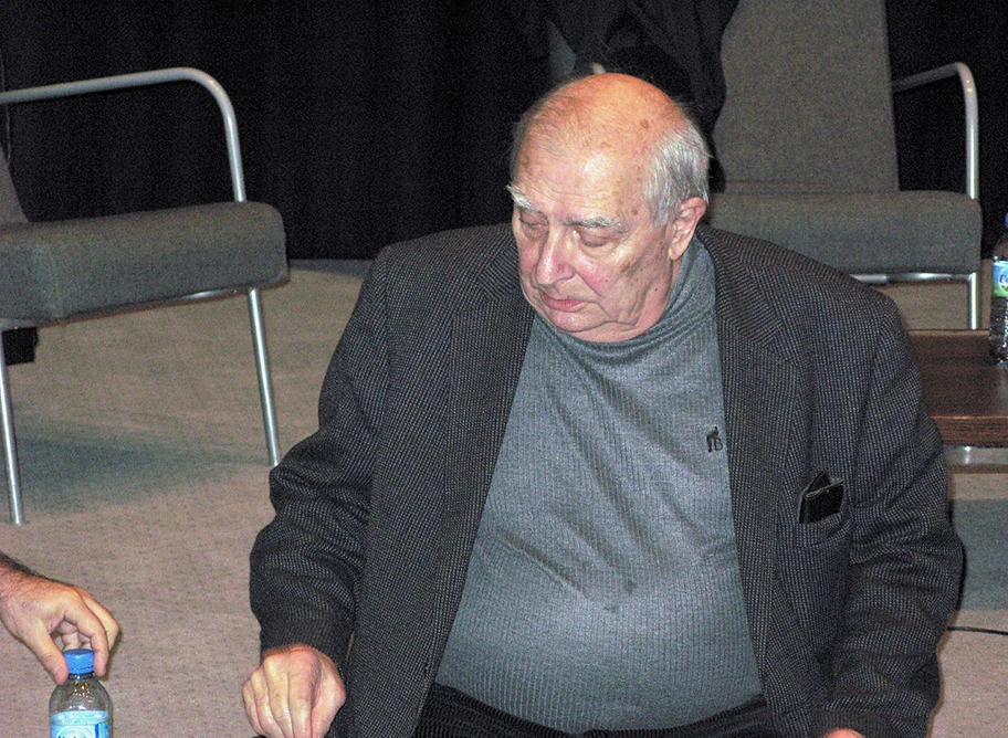 Claude Chabrol im November 2008 am 28. Filmfestival von Amiens, Somme, Frankreich.