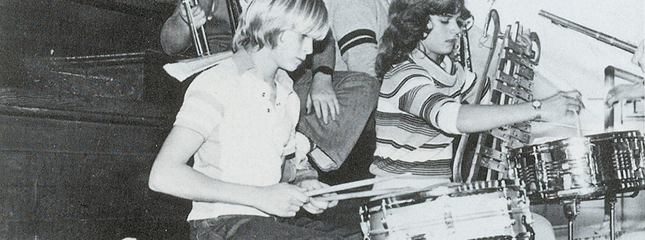 Kurt Cobain an der Montesano High School, Washington, 1981.