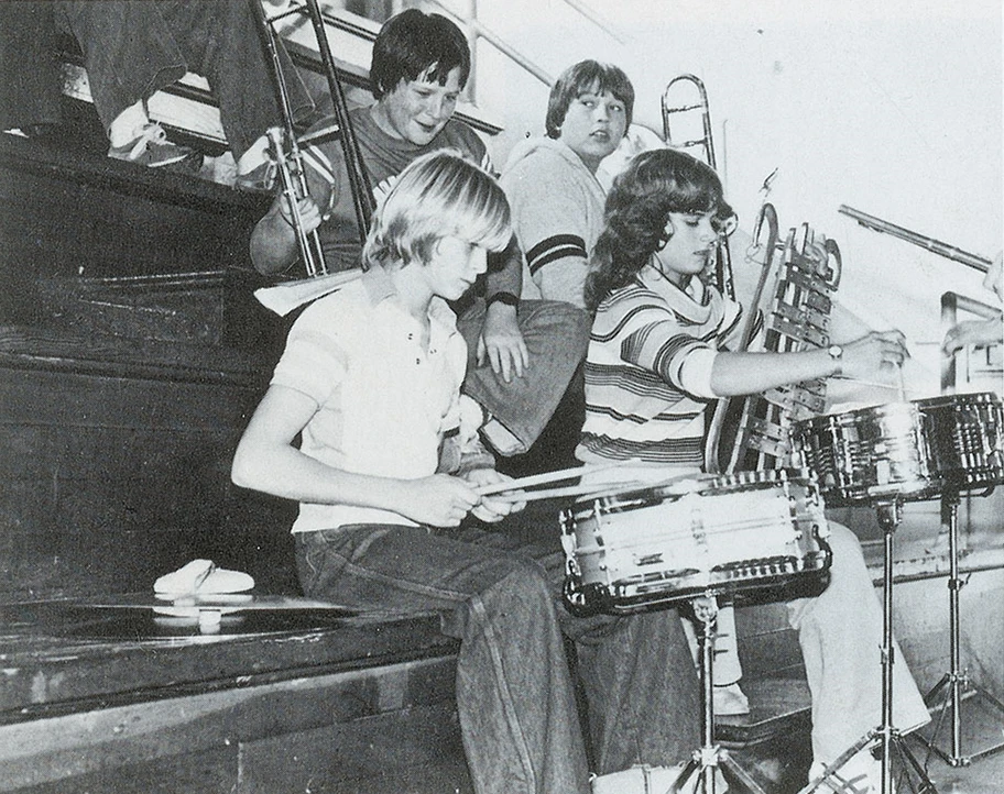 Kurt Cobain an der Montesano High School, Washington, 1981.