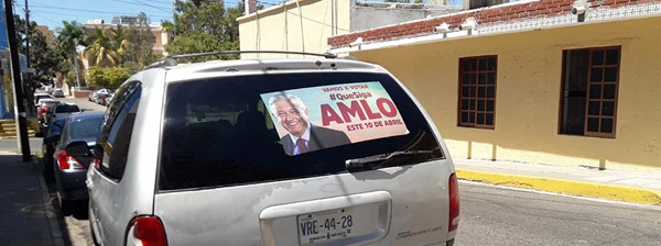 Wahlwerbung für Mexikos Präsident López Obrador, März 2022.