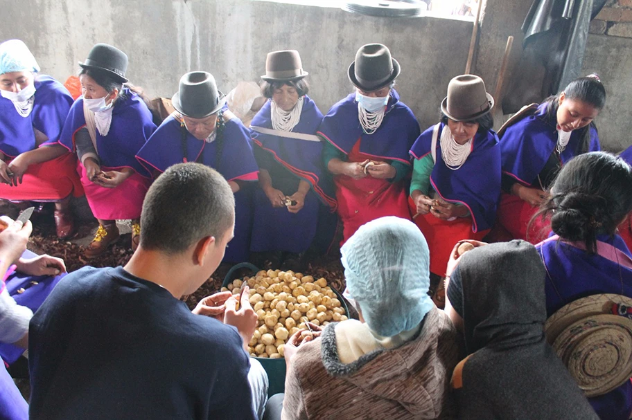 Indigenas in der Region Cauca, Kolumbien, Oktober 2017.