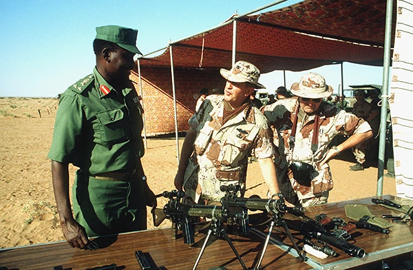Zusammenarbeit zwischen der sudanesischen und der US-Armee, 1. Dezember 1981.