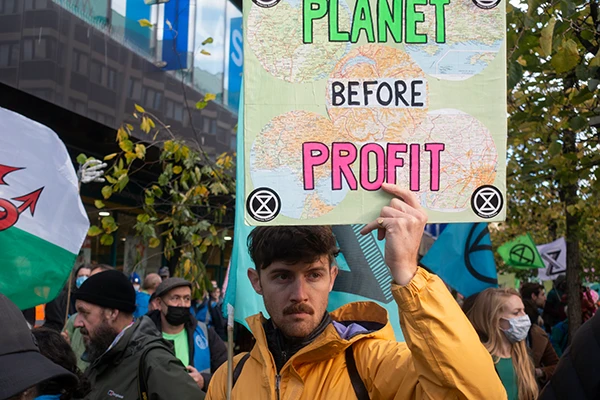 Cop26-Proteste in Glasgow, November 2021.