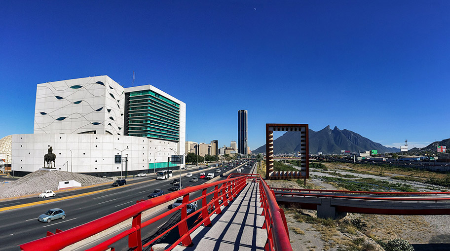 Hauptsitz der Zementfabrik Cemex in Monterrey, Mexiko.