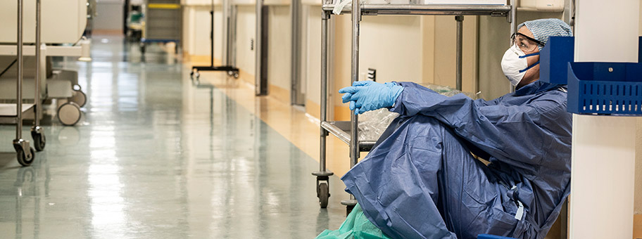 Italien während der Covid-Krise. San Salvatore Spital in Pesaro, März 2020.