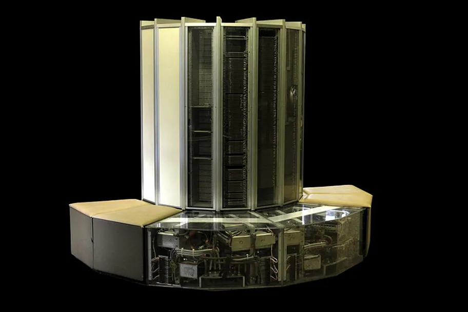 CRAY-1 in der Eingangshalle des EPFL in Lausanne.