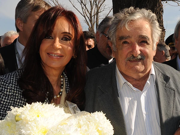 José Mujica mit Cristina Fernández, Präsidentin von Argentinien.